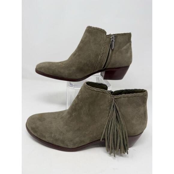 Sam Edelman - Booties- Olive w/Fringe - Size 8- NWT - Picture 2 of 9